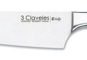 Cuchillo 3 Claveles Cocinero 20 Cm Forjado Toledo Acero Inox Color Negro 1533