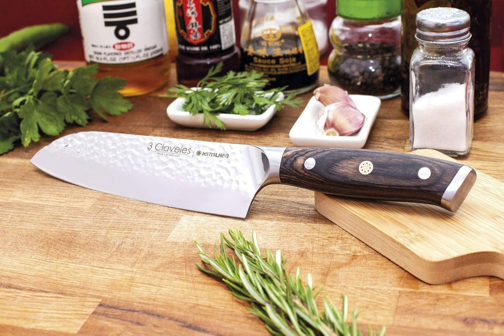 Cuchillo Cocinero 3 Claveles 28079 Kimura De 20 Cm Color Marrón - Imagen 5