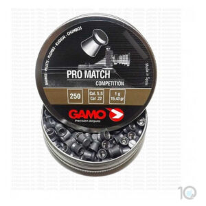 Balines Gamo 5.5 Mm Pro Match 250 Un Tiro Aire Comprimido