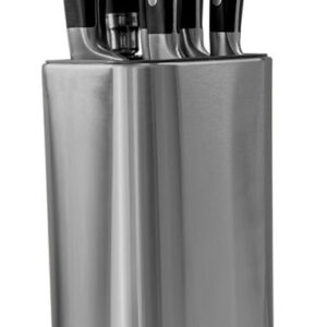 Cepo De Cuchillos Trento Prime Chaira Linea Profesional Chef Color Negro