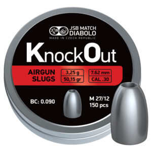 Balines Jsb Slugs 7,62 Mm .30 Knockout 50,15 Gr 3,25 G X 150